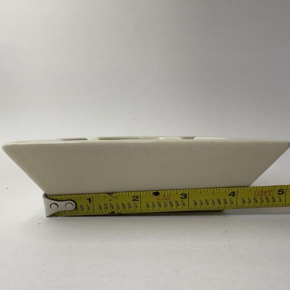 HYALYN POTTERY Porcelain 621 Ashtray Vintage Mallard Ducks 5.25" square - Picture 8 of 12